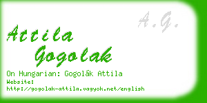 attila gogolak business card